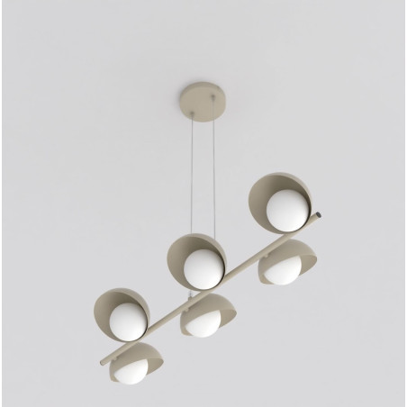 Lampa wisząca Boom Emibig - 6 punktów, szkło, modern | Sklep mebli