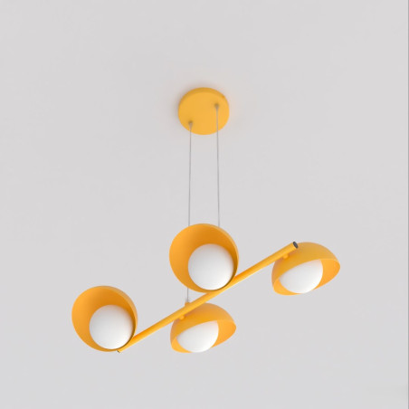 Lampa wisząca Boom | 4 punkty, szkło, Emibig
