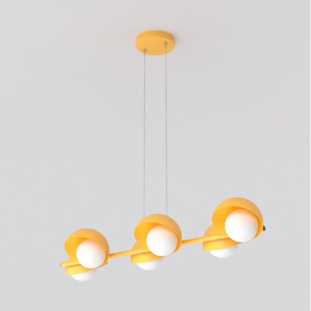 Lampa wisząca Boom | 6 punktów, szklane kule, Emibig