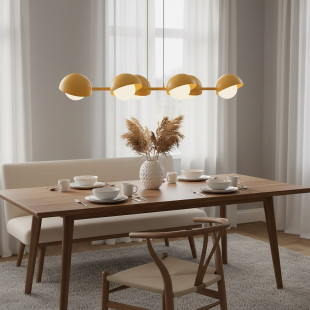 Lampa wisząca Boom | 6 punktów, szklane kule, Emibig
