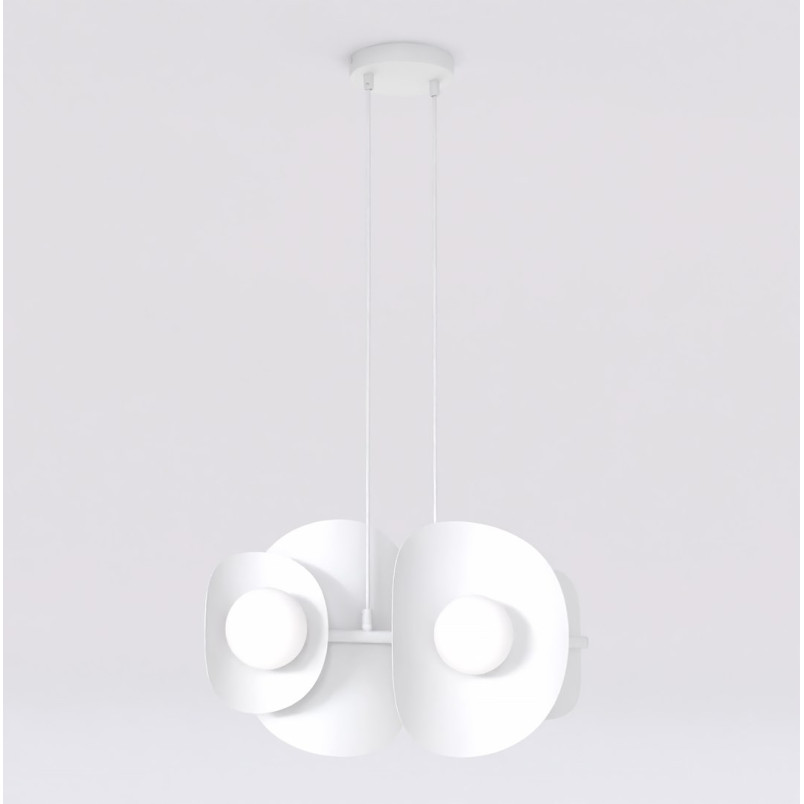 Lampa wisząca modern Emibig | 4 punkty, 54cm | Biały