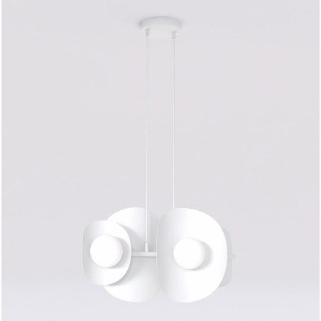 Lampa wisząca modern Emibig | 4 punkty, 54cm | Biały