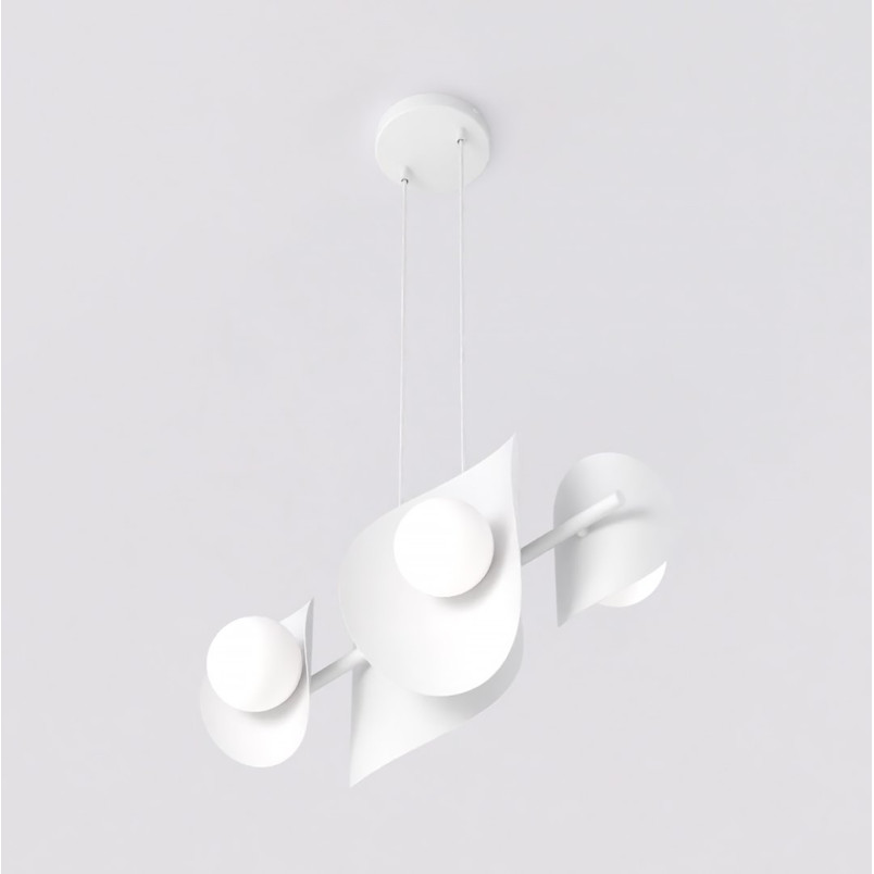 Lampa wisząca modern Emibig | 4 punkty, 54cm | Biały