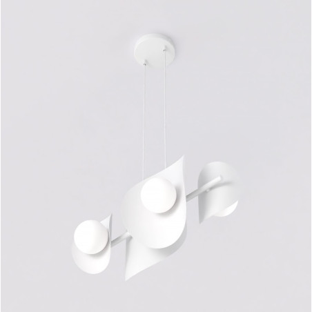 Lampa wisząca modern Emibig | 4 punkty, 54cm | Biały