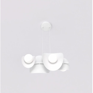 Lampa wisząca modern Emibig | 4 punkty, 54cm | Biały