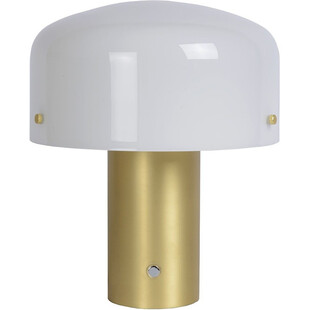 Lampa stołowa Lucide Timon 27 | Biało-mosiężna | Kup online