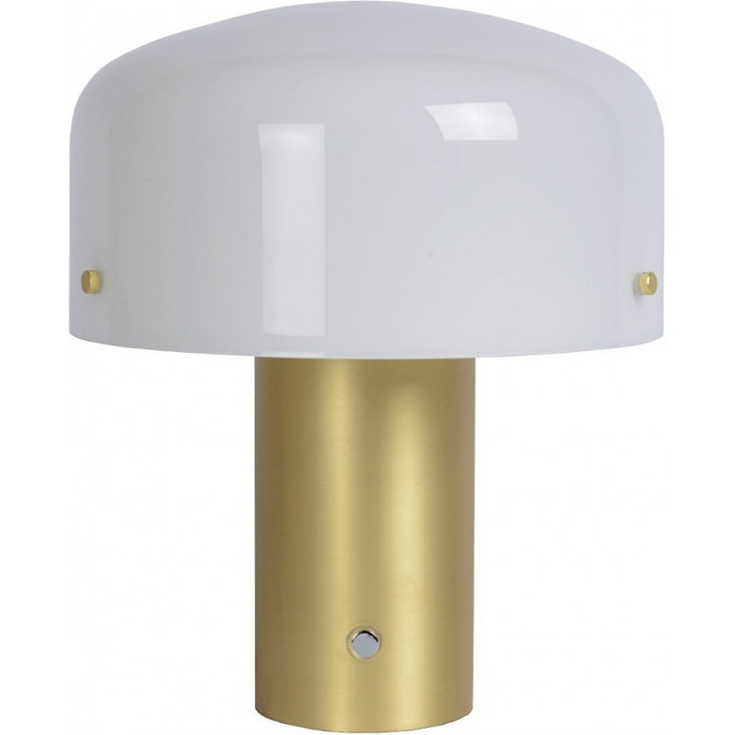 Lampa stołowa Lucide Timon 27 | Biało-mosiężna | Kup online