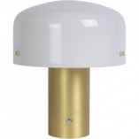 Lampa stołowa Lucide Timon 27 | Biało-mosiężna | Kup online