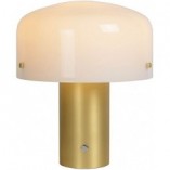 Lampa stołowa Lucide Timon 27 | Biało-mosiężna | Kup online