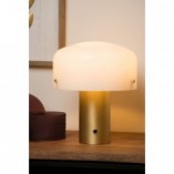 Lampa stołowa Lucide Timon 27 | Biało-mosiężna | Kup online