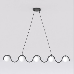 Lampa wisząca Sinus Emibig | 5 kloszy, 110cm