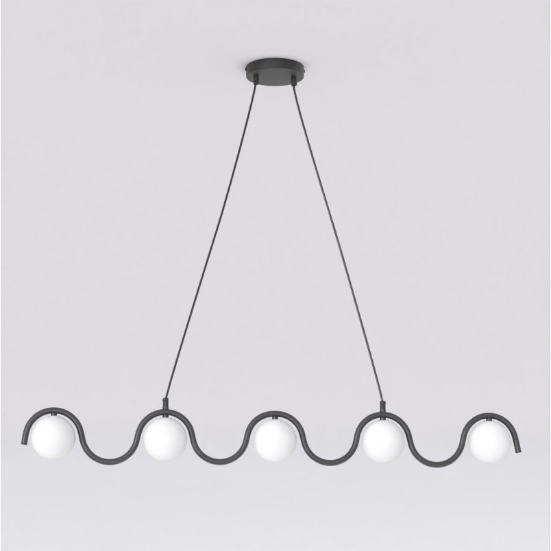Lampa wisząca Sinus Emibig | 5 kloszy, 110cm