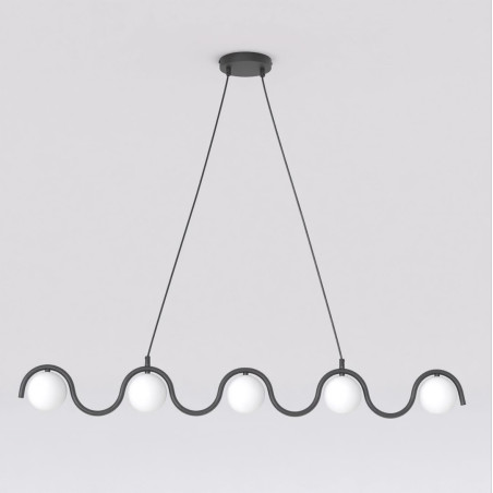 Lampa wisząca Sinus Emibig | 5 kloszy, 110cm
