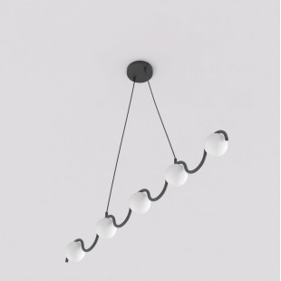 Lampa wisząca Sinus Emibig | 5 kloszy, 110cm
