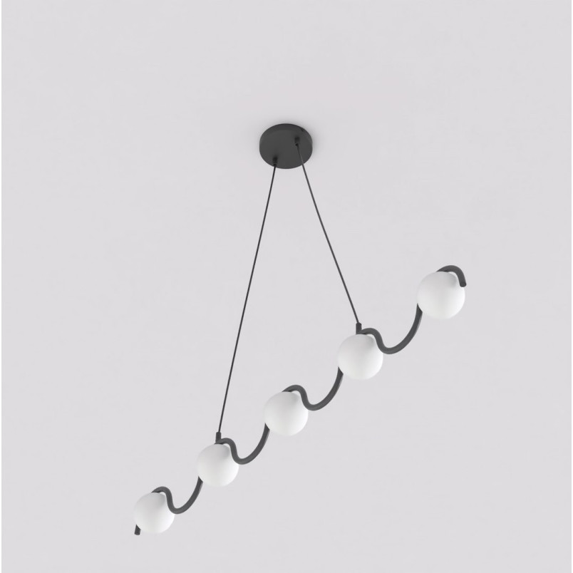 Lampa wisząca Sinus Emibig | 5 kloszy, 110cm