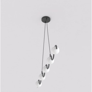 Lampa wisząca Sinus Emibig | 5 kloszy, 110cm