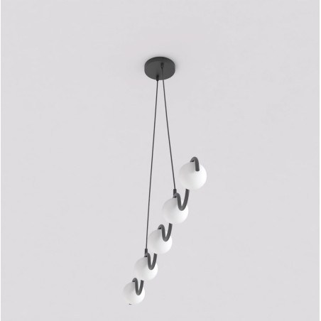Lampa wisząca Sinus Emibig | 5 kloszy, 110cm
