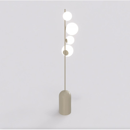Lampa podłogowa Emibig - szklane kule, nowoczesny design