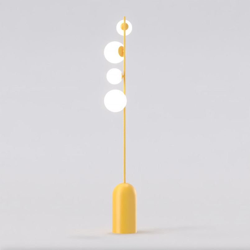 Lampa podłogowa Emibig - szklane kule, nowoczesny design
