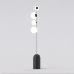 Lampa podłogowa Emibig - Szklane kule, 140cm | Sklep z meblami