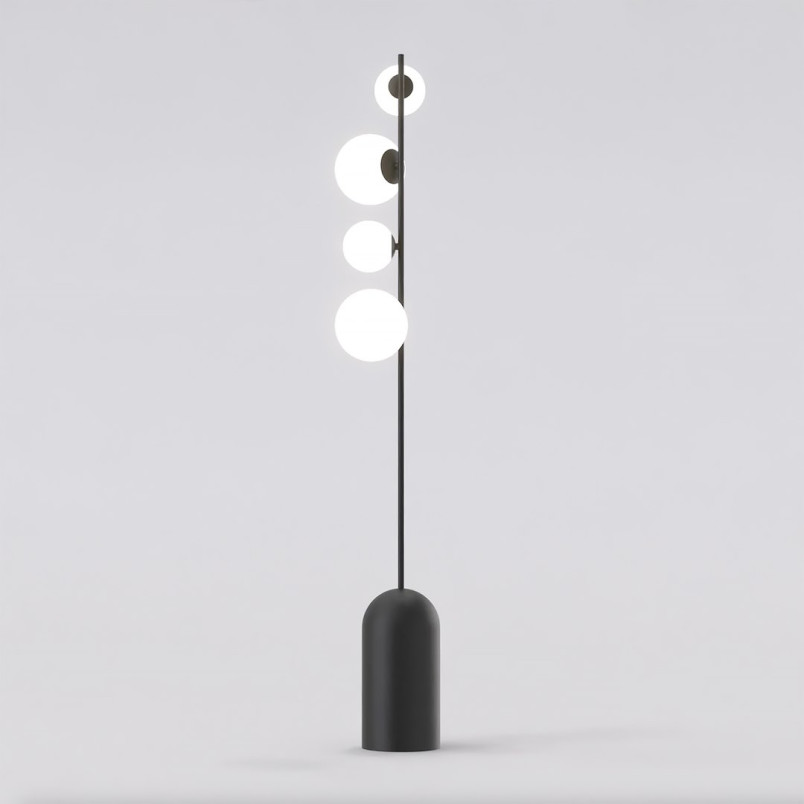 Lampa podłogowa Emibig - Szklane kule, 140cm | Sklep z meblami