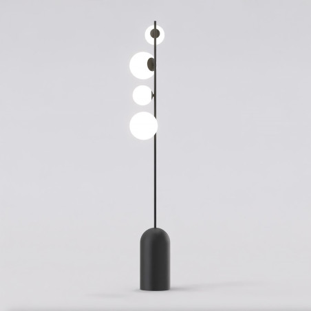 Lampa podłogowa Emibig - Szklane kule, 140cm | Sklep z meblami