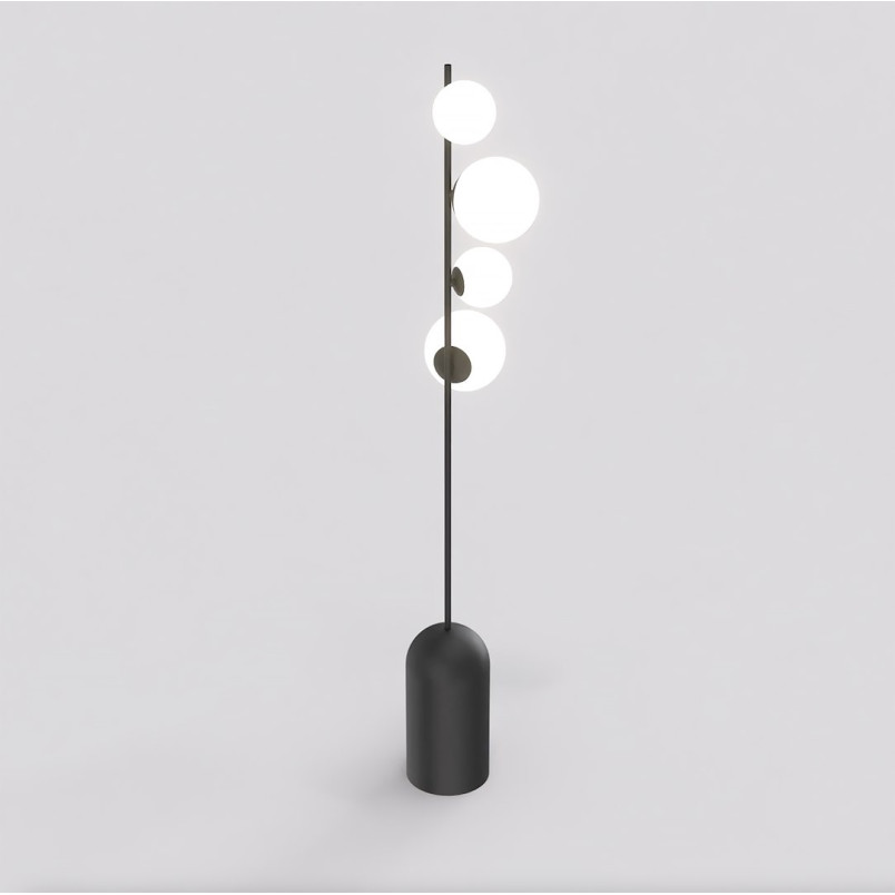 Lampa podłogowa Emibig - Szklane kule, 140cm | Sklep z meblami