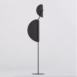 Lampa podłogowa Delulu | Modern, czarna, szklane kule | Emibig