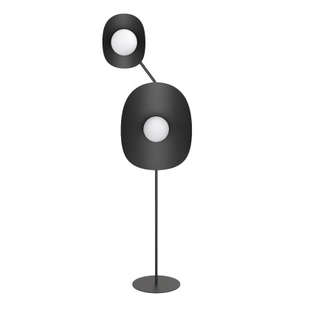 Lampa podłogowa Delulu | Modern, czarna, szklane kule | Emibig