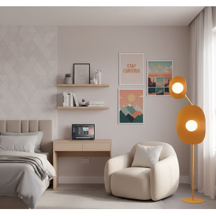 Lampa podłogowa modern Emibig Delulu | Szklane kule, 156cm
