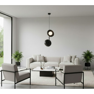 Lampa wisząca Vanila Emibig: nowoczesny design, szkło i metal