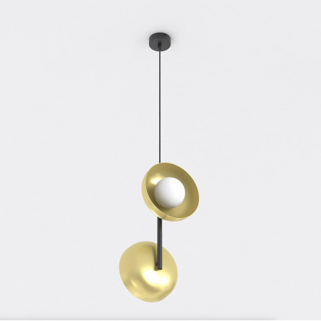 Lampa wisząca Vanila 23cm - nowoczesny design, złoty akcent