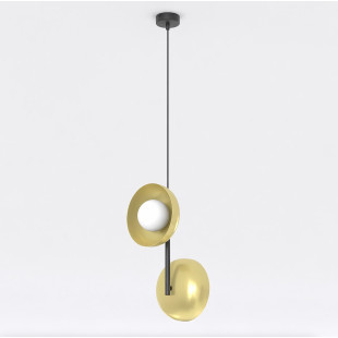 Lampa wisząca Vanila 23cm - nowoczesny design, złoty akcent