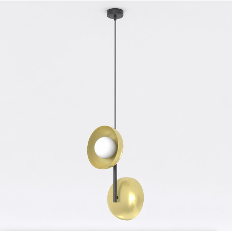Lampa wisząca Vanila 23cm - nowoczesny design, złoty akcent
