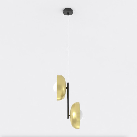 Lampa wisząca Vanila 23cm - nowoczesny design, złoty akcent
