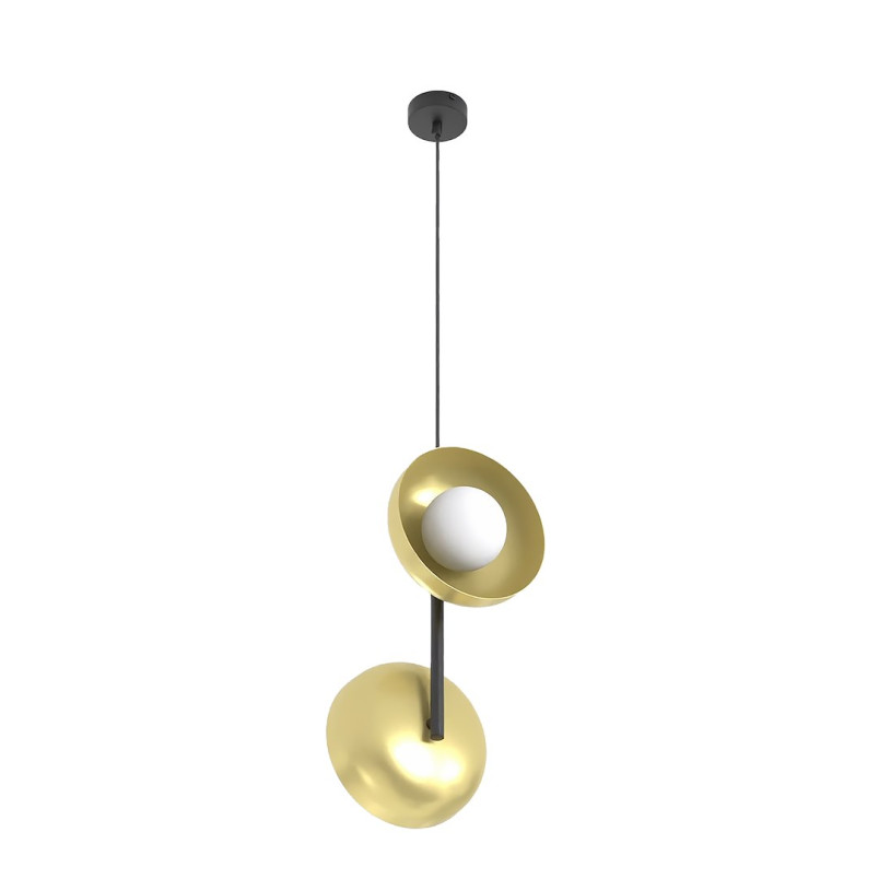 Lampa wisząca Vanila 23cm - nowoczesny design, złoty akcent