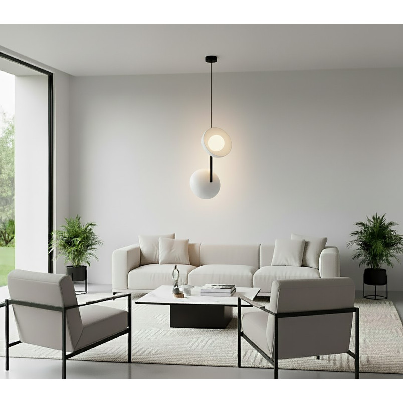 Lampa wisząca Emibig Vanila: Nowoczesny design, 2 punkty