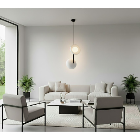 Lampa wisząca Emibig Vanila: Nowoczesny design, 2 punkty