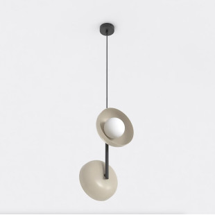 Lampa wisząca Emibig Vanila: nowoczesny design, szkło, 23cm