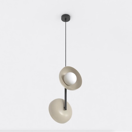 Lampa wisząca Emibig Vanila: nowoczesny design, szkło, 23cm