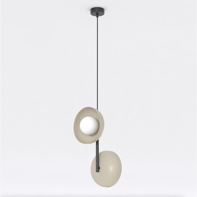 Lampa wisząca Emibig Vanila: nowoczesny design, szkło, 23cm