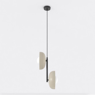 Lampa wisząca Emibig Vanila: nowoczesny design, szkło, 23cm
