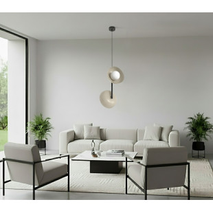 Lampa wisząca Emibig Vanila: nowoczesny design, szkło, 23cm
