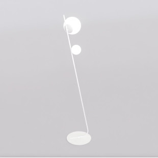 Lampa podłogowa Tatu Emibig | Szkło, Biały, 150cm