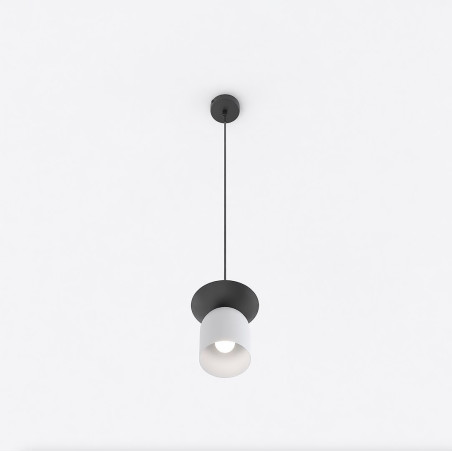 Lampa wisząca retro Ego Emibig | Szara i czarna | Skandynawski styl