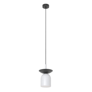 Lampa wisząca retro Ego Emibig | Szara i czarna | Skandynawski styl