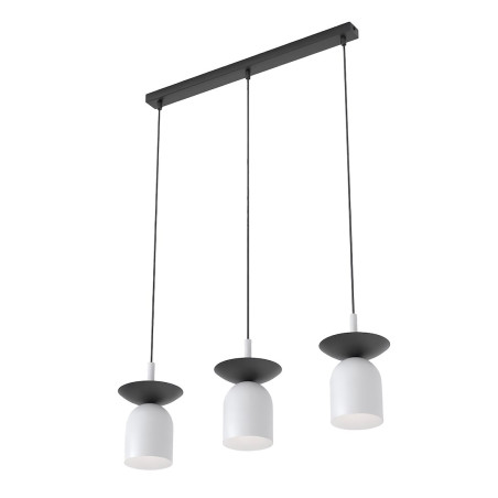 Lampa wisząca Ego 60cm | Retro, szara/czarna | Sklep Emibig