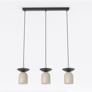 Lampa wisząca Ego 60cm | Retro, beż/czarny | Sklep Emibig