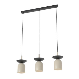 Lampa wisząca Ego 60cm | Retro, beż/czarny | Sklep Emibig