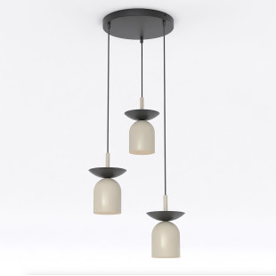 Lampa wisząca Ego 30cm - Retro design | Emibig